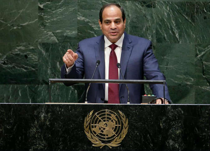 الرئيس عبد الفتاح السيسي في الدورة السابقة للأمم المتحدة